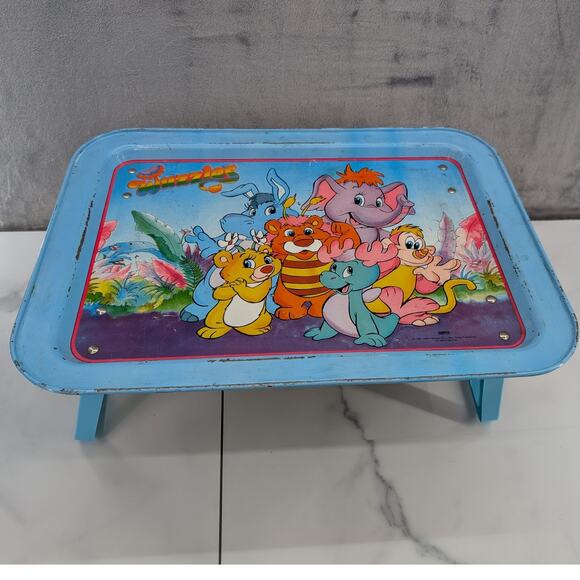 Vintage Wuzzles metal foldable tray 1985 Hasbro Made in USA 80s Disney - Picture 2 of 11